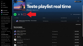 Passo 02 - Como tornar uma playlist do Spotify particular (privada) ou pública no computador. Fonte: Vitor Valeri