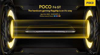 O POCO F4 GT será lançado nesta terça-feira, 27 de abril (Crédito: Xiaomi/Divulgação)
