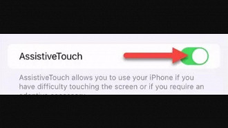 Passo 04 - Touch assistido - como reiniciar um celular Android sem utilizar o botão físico de ligar/desligar/bloquear