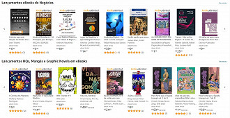 Como identificar títulos gratuitos do Kindle Unlimited no site da Amazon. Fonte: Amazon