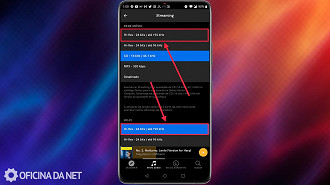 Passo 04 - Como obter o máximo de qualidade do Qobuz no celular. Fonte: Vitor Valeri