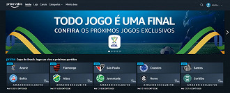 Partidas da Copa do Brasil disponíveis no Amazon Prime Video (Crédito: Prime Video/Reprodução)