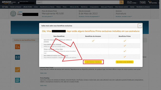 Como cancelar a assinatura do Prime Video?