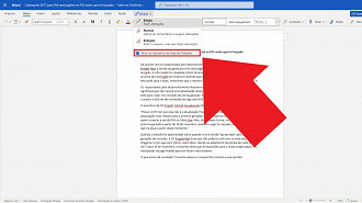 Passo 02 - Como abrir o documento utilizando um programa do Office instalado no computador. Fonte: Vitor Valeri