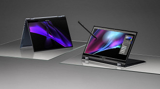 Versão flip dos notebooks Asus Zenbook Pro Flip e Zenbook S. Fonte: Asus