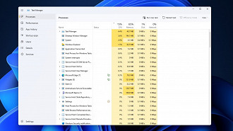Captura de tela do novo design do Gerenciador de Tarefas no Windows 11 versão 22H2. Fonte: windowslatest Captura de tela do novo design do Gerenciador de Tarefas no Windows 11 versão 22H2. Fonte: windowslatest