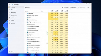 Captura de tela do novo design do Gerenciador de Tarefas no Windows 11 versão 22H2. Fonte: windowslatest