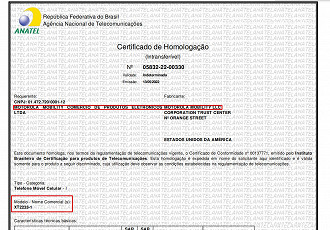 Certificado de Homologação do Moto G42 na Anatel (Crédito: Anatel/Reprodução)