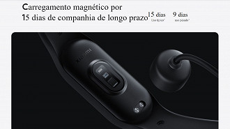 Carregamento da Mi Band 7. Fonte: Xiaomi