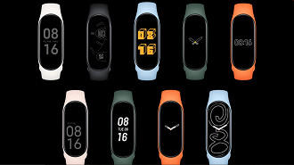 Tela da Mi Band 7 sempre ligada. Fonte: Xiaomi