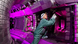 Reator de fusão nuclear tokamak ASDEX. Fonte: Max Planck Institute for Plasma Physics