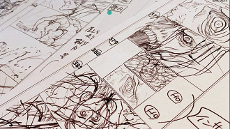 Storyboard do animê Attack on Titan. Fonte: estúdio MAPPA (site oficial)