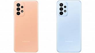 Cores do Galaxy A23 (Crédito: Oficina da Net)