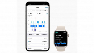 Novo recurso para monitorar períodos de sono (Crédito: Apple/Reprodução)