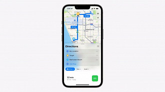 Recurso de múltiplas paradas no Apple Maps sendo apresentado no WWDC. Fonte: Apple