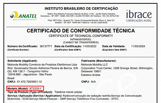 Moto G42 está devidamente certificado pela Anatel (Crédito: Anatel/Reprodução)