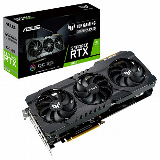 Modelo TUF de três fans da RTX 3060!