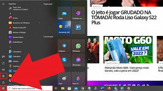 Passo 01 e 02 - Solução temporária para solucionar o problema do ponto de acesso Wi-Fi (hotspot móvel) no Windows 10. Fonte: Vitor Valeri