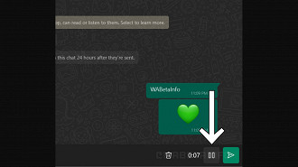 Captura de tela do aplicativo beta WhatsApp para Windows da Microsoft Store. Fonte: WABetaInfo