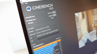 Teste no Cinebench