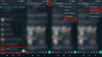 Como limpar as conversas de um grupo no WhatsApp