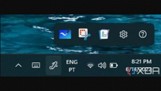 Atualização do menu da caneta no Windows 11. Fonte: XDADevelopers