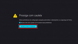 Passo 04 - Como ativar o recurso de remoção de parâmetros de rastreamento de URLs no Firefox 102. Fonte: Vitor Valeri