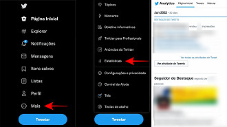 Como acessar o Twitter Analytics no Desktop