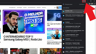 2º método - Como reabrir/recuperar uma aba/guia fechada acidentalmente no Google Chrome. Fonte: Vitor Valeri