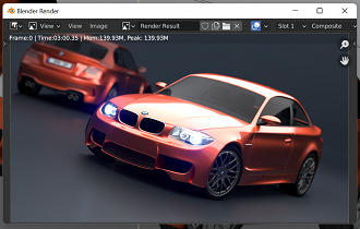 Blender BMW CPU Render