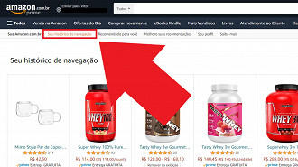 Passo 04 - Como excluir o histórico de navegação da Amazon no navegador. Fonte: Vitor Valeri