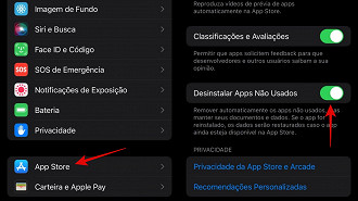 Como ativar recurso de exclusão de App automático.