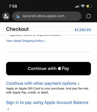 Apple Pay funcionando no navegador Microsoft Edge. Fonte: Steve Moser (Twitter)