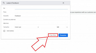 Passo 06 - Configurando o filtro de e-mails para realizar respostas automáticas no Gmail. Fonte: Vitor Valeri