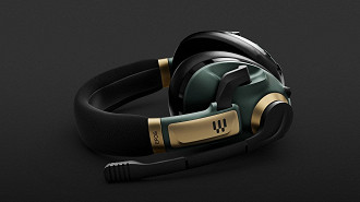 Headset Epos H3PRO com tecnologia de transmissão sem fio hibrida (Bluetooth e Wireless 2.4Ghz). Fonte: Epos