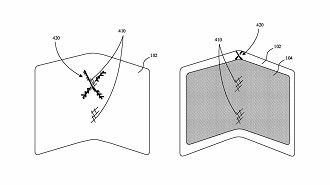 Camada de exibição dobrável da Apple