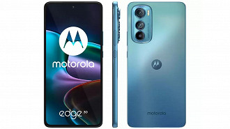 Motorola Edge 30 azul em oferta