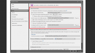 Passo 04 - Como alterar a maneira que os arquivos do Word, Excel ou PowerPoint são salvos automaticamente. Fonte: Vitor Valeri