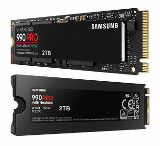 SSD M.2 NVMe 2.0 PCIe 5.0 Samsung 990 Pro. Fonte: Samsung