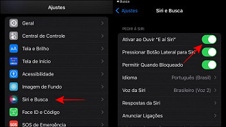 Como ativar o comando E aí Siri?