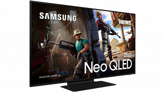 TV 2022 Samsung miniLED Neo QLED QN90 voltada para jogos. Fonte: Samsung