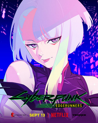 Novo poster de Cyberpunk: Mercenários com a personagem mercenária Lucy. Fonte: CD Projekt Red