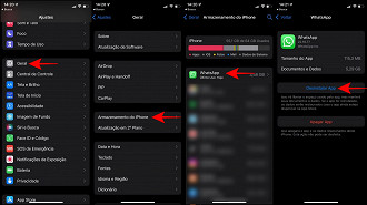 Como desinstalar um aplicativo no iPhone.