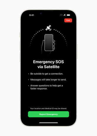 Os novos iPhones 14 também podem enviar mensagens de emergência via satélite em áreas remotas