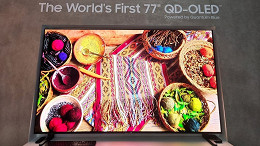 Samsung Display apresenta 1º painel QD-OLED de 77 polegadas Samsung Display apresenta 1º painel QD-OLED de 77 polegadas