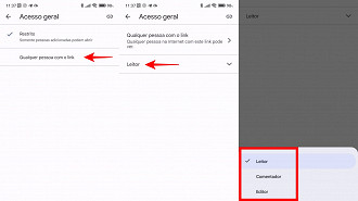 Como compartilhar arquivos no Google Drive.