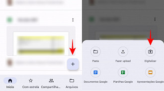 Como digitalizar uma imagem para o Google Drive.