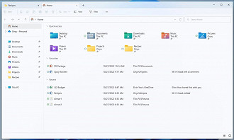 Aprimoramentos do Explorador de Arquivos (File Explorer) no Windows 11 22H2. Fonte: Microsoft