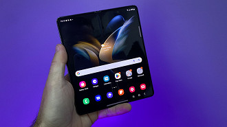 The Galaxy Fold 4 also maintained one of the best temperatures among devices already tested by the Oficina da Net team (Image: Oficina da Net)
