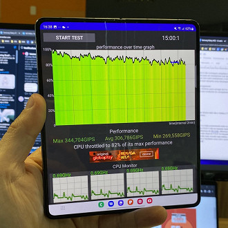 CPU Throttling no Galaxy Z Fold 4